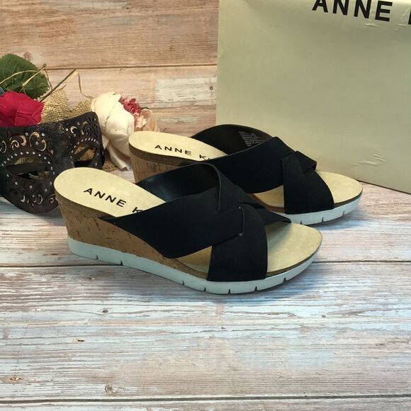 Anne Klein Women's Lexy Wedge Slip On Sandal 6 - Picture 6 of 7